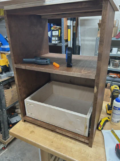 Printer stand build progress 06