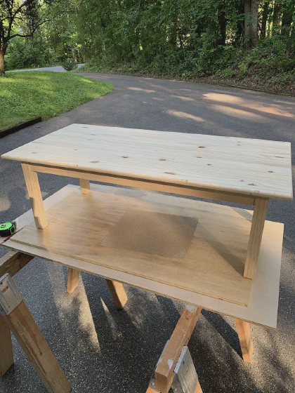 Coffee table build progress 06