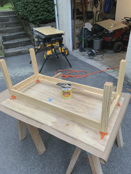 Coffee table build progress 08